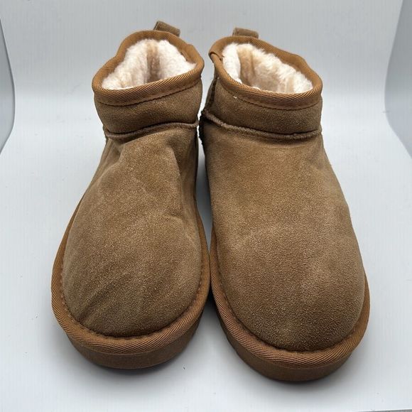 CUSHIONAIRE Women's pull on boot 7.5 CHESTNUT - Picture 2 of 7